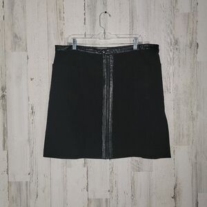 🧡NWT Joe Fresh Plus Size A Line Faux Leather Skirt